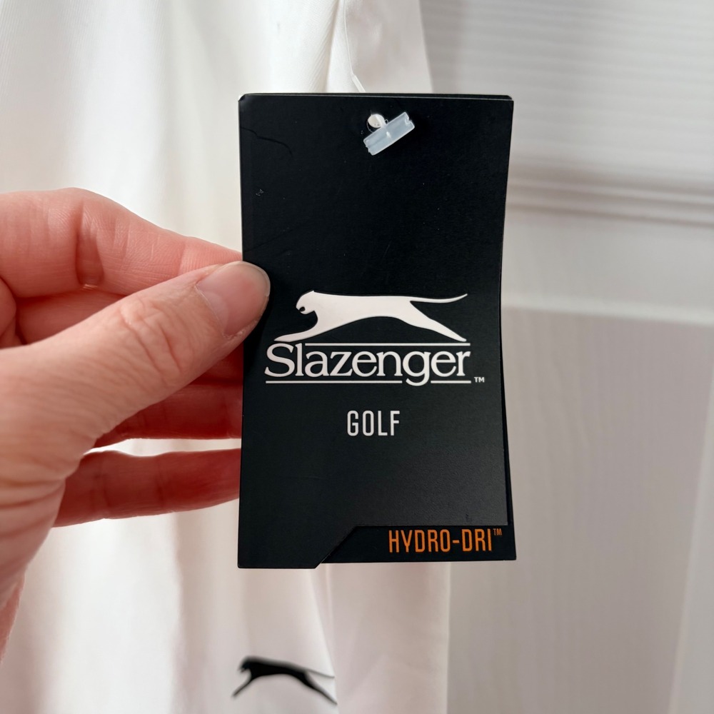 Slazenger Omagh Ruffle Knit Golf Skort Pure White Hydro-Dri WSG17015 Women's M - Picture 4 of 6